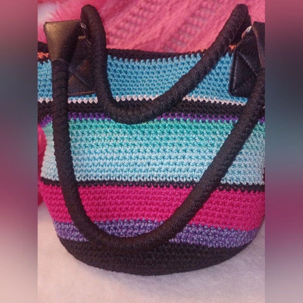 The Sak Multicolor Crochet Hobo Purse 👜 - Picture 2 of 12